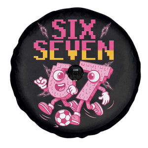 Funny Gen Z Alpha Gift Spare Tire Cover Six Seven Meme Soccer Lover TS12 Print Your Wear