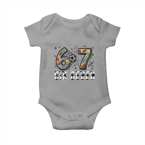 Six Seven Meme Soccer Lover Baby Onesie Funny Gift For Gen Z TS12 Sport Gray Print Your Wear