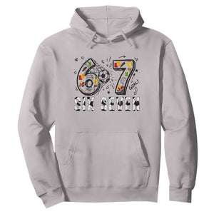 Six Seven Meme Soccer Lover Hoodie Funny Gift For Gen Z TS12 Ice Gray Print Your Wear