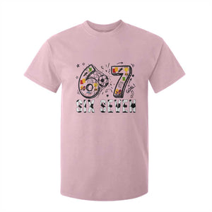 Six Seven Meme Soccer Lover T Shirt For Kid Funny Gift For Gen Z TS12 Light Pink Print Your Wear
