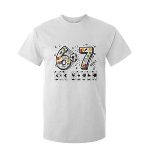 Six Seven Meme Soccer Lover T Shirt For Kid Funny Gift For Gen Z TS12 White Print Your Wear