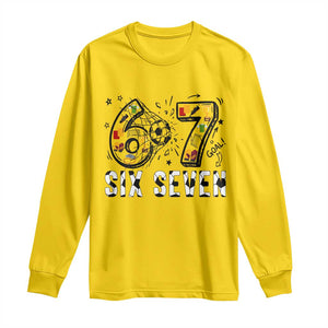 Six Seven Meme Soccer Lover Long Sleeve Shirt Funny Gift For Gen Z TS12 Daisy Print Your Wear