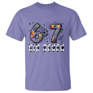 Six Seven Meme Soccer Lover T Shirt Funny Gift For Gen Z TS12 Violet Print Your Wear