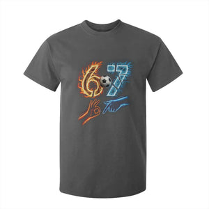 Funny Soccer Lover T Shirt For Kid Six Seven Meme Trending Gift TS12 Dark Heather Print Your Wear