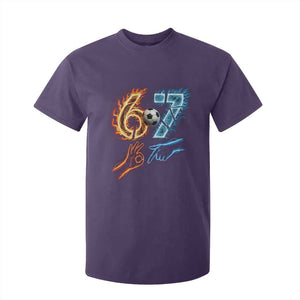 Funny Soccer Lover T Shirt For Kid Six Seven Meme Trending Gift TS12 Purple Print Your Wear