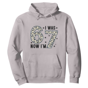 Funny Soccer Hoodie I Was 6 Now I Am 7 Meme TS12 Ice Gray Print Your Wear