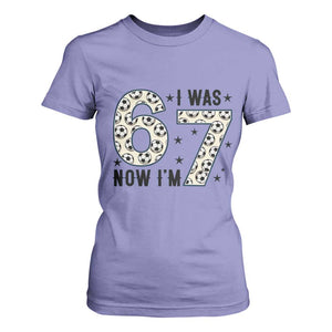 Funny Soccer T Shirt For Women I Was 6 Now I Am 7 Meme TS12 Violet Print Your Wear