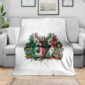 Funny Mexico Soccer Throw Blanket Six Seven Meme Trending Gift TS12 Print Your Wear
