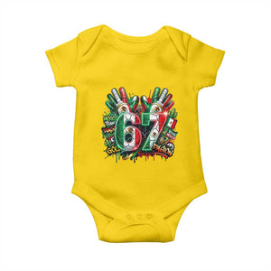 Funny Mexico Soccer Baby Onesie Six Seven Meme Trending Gift TS12 Daisy Print Your Wear