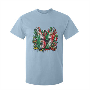 Funny Mexico Soccer T Shirt For Kid Six Seven Meme Trending Gift TS12 Light Blue Print Your Wear
