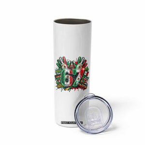 Funny Mexico Soccer Skinny Tumbler Six Seven Meme Trending Gift TS12 Print Your Wear