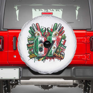 Funny Mexico Soccer Spare Tire Cover Six Seven Meme Trending Gift TS12 White Print Your Wear