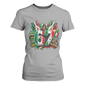 Funny Mexico Soccer T Shirt For Women Six Seven Meme Trending Gift TS12 Sport Gray Print Your Wear