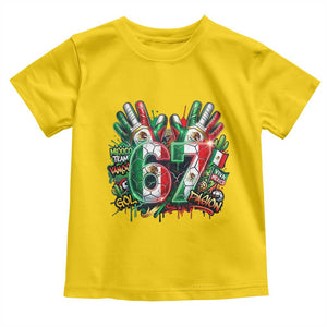 Funny Mexico Soccer Toddler T Shirt Six Seven Meme Trending Gift TS12 Daisy Print Your Wear