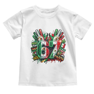 Funny Mexico Soccer Toddler T Shirt Six Seven Meme Trending Gift TS12 White Print Your Wear