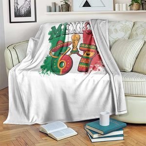 Mexico Soccer Fan Throw Blanket Funny 67 Viral Gen Alpha Slang Gift TS12 Print Your Wear