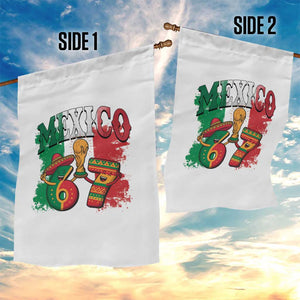 Mexico Soccer Fan Garden Flag Funny 67 Viral Gen Alpha Slang Gift TS12 Print Your Wear