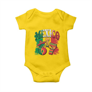 Mexico Soccer Fan Baby Onesie Funny 67 Viral Gen Alpha Slang Gift TS12 Daisy Print Your Wear