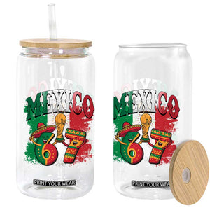 Mexico Soccer Fan Glass Can Funny 67 Viral Gen Alpha Slang Gift TS12 Print Your Wear