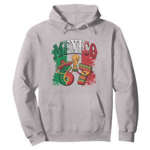 Mexico Soccer Fan Hoodie Funny 67 Viral Gen Alpha Slang Gift TS12 Ice Gray Print Your Wear