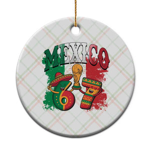 Mexico Soccer Fan Ceramic Ornament Funny 67 Viral Gen Alpha Slang Gift TS12 1pc Christmas Plaid Print Your Wear