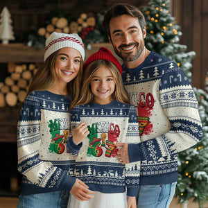 Mexico Soccer Fan Ugly Christmas Sweater Funny 67 Viral Gen Alpha Slang Gift TS12 Beige Navy Print Your Wear