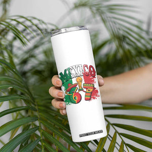 Mexico Soccer Fan Skinny Tumbler Funny 67 Viral Gen Alpha Slang Gift TS12 Print Your Wear