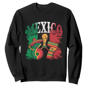 Mexico Soccer Fan Sweatshirt Funny 67 Viral Gen Alpha Slang Gift TS12 Black Print Your Wear