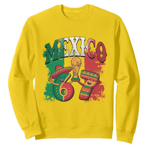 Mexico Soccer Fan Sweatshirt Funny 67 Viral Gen Alpha Slang Gift TS12 Daisy Print Your Wear
