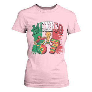 Mexico Soccer Fan T Shirt For Women Funny 67 Viral Gen Alpha Slang Gift TS12 Light Pink Print Your Wear