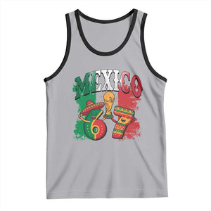 Mexico Soccer Fan Tank Top Funny 67 Viral Gen Alpha Slang Gift TS12 Athletic Heather Black Print Your Wear