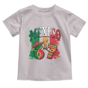 Mexico Soccer Fan Toddler T Shirt Funny 67 Viral Gen Alpha Slang Gift TS12 Ice Gray Print Your Wear