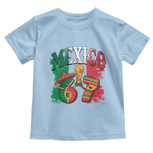 Mexico Soccer Fan Toddler T Shirt Funny 67 Viral Gen Alpha Slang Gift TS12 Light Blue Print Your Wear