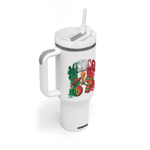 Mexico Soccer Fan Tumbler With Handle Funny 67 Viral Gen Alpha Slang Gift TS12 Print Your Wear