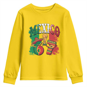 Mexico Soccer Fan Youth Sweatshirt Funny 67 Viral Gen Alpha Slang Gift TS12 Daisy Print Your Wear