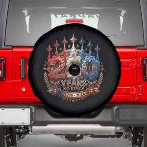 250 Years No Kings Spare Tire Cover Patriotic Independence Anniversary TS12 Black Print Your Wear