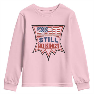 Crown Protest 250 Still No Kings Youth Sweatshirt American Independence Pride TS12 Light Pink Print Your Wear
