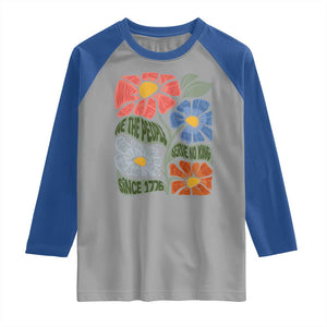 Wildflower Protest Raglan Shirt We The People Serve No Kings TS12 Sport Gray Royal Print Your Wear