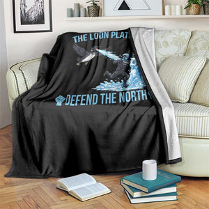 The Loon Platoon Defend The North Throw Blanket Minnesota Rebel Loon Resist TS12 Print Your Wear