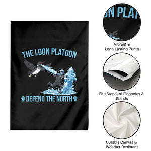 The Loon Platoon Defend The North Garden Flag Minnesota Rebel Loon Resist TS12 Print Your Wear