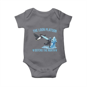 The Loon Platoon Defend The North Baby Onesie Minnesota Rebel Loon Resist TS12 Charcoal Print Your Wear