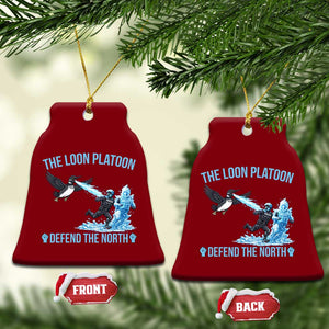 The Loon Platoon Defend The North Ceramic Ornament Minnesota Rebel Loon Resist TS12 Print Your Wear