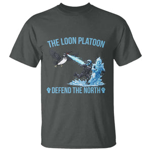The Loon Platoon Defend The North T Shirt Minnesota Rebel Loon Resist TS12 Dark Heather Print Your Wear