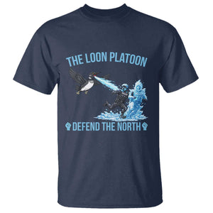 The Loon Platoon Defend The North T Shirt Minnesota Rebel Loon Resist TS12 Navy Print Your Wear