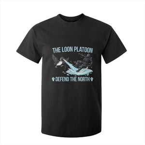 The Loon Platoon Defend The North T Shirt For Kid Minnesota State Bird Rebel TS12 Black Print Your Wear