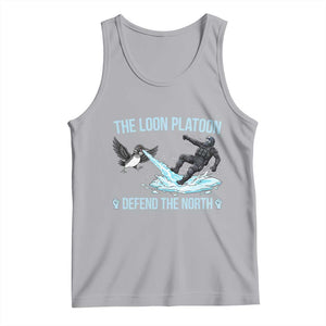 The Loon Platoon Defend The North Tank Top Minnesota State Bird Rebel TS12 Athletic Heather Print Your Wear