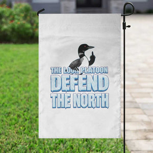 The Loon Platoon Defend The North Garden Flag MN State Bird Loon Resistance TS12 Print Your Wear