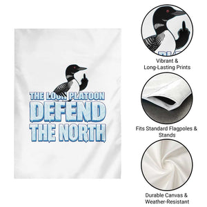 The Loon Platoon Defend The North Garden Flag MN State Bird Loon Resistance TS12 Print Your Wear