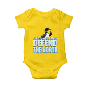 The Loon Platoon Defend The North Baby Onesie MN State Bird Loon Resistance TS12 Daisy Print Your Wear