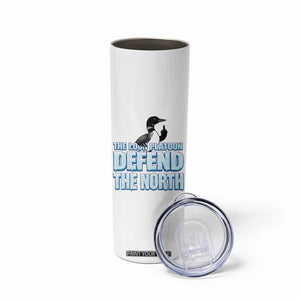 The Loon Platoon Defend The North Skinny Tumbler MN State Bird Loon Resistance TS12 Print Your Wear